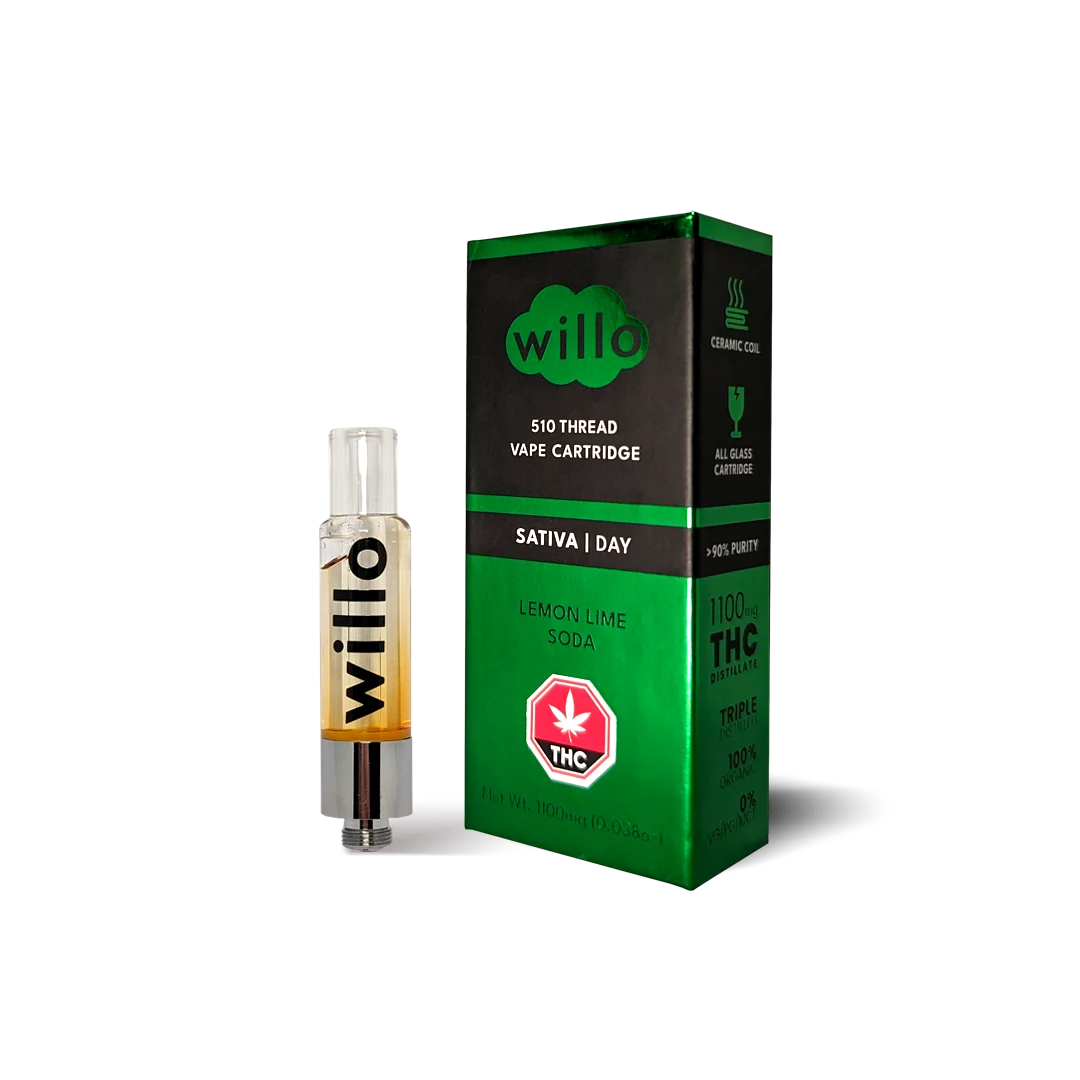 Willo 1100mg THC Vape Cartridge - Lemon Lime Soda