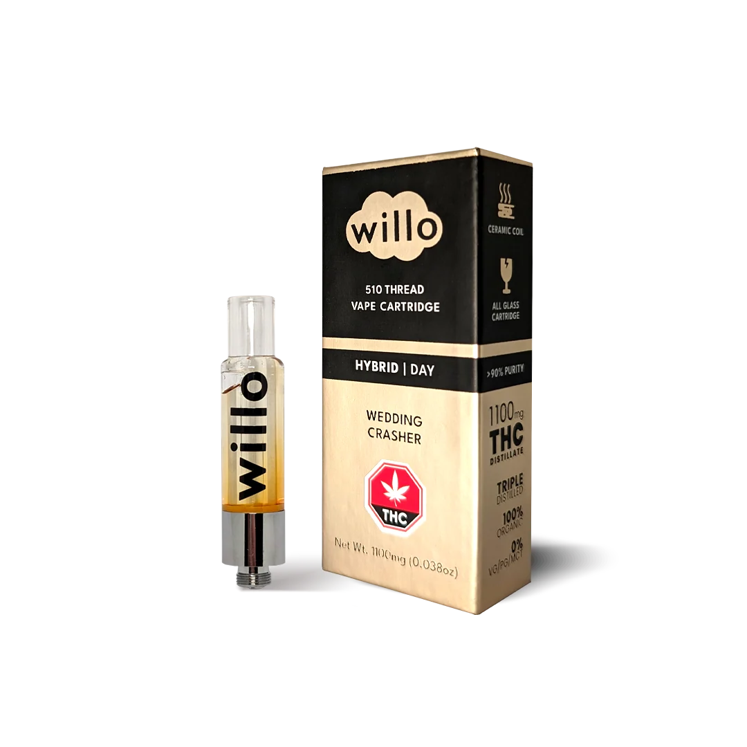 Willo 1100mg THC Vape Cartridge - Wedding Crasher