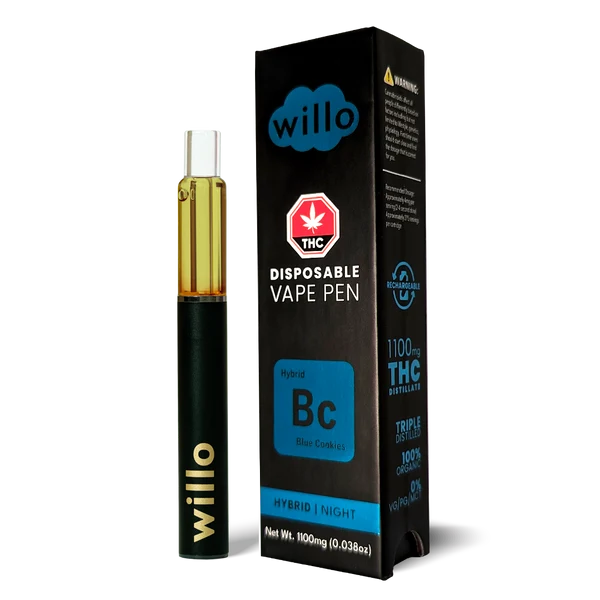 Willo 1100mg THC Disposable Vape Pen - Blue Cookies