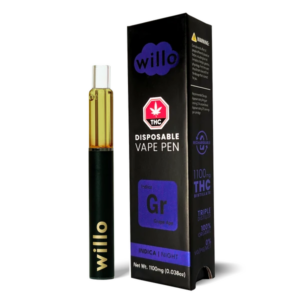 Willo 1100mg THC Disposable Vape Pen - Grape Ape