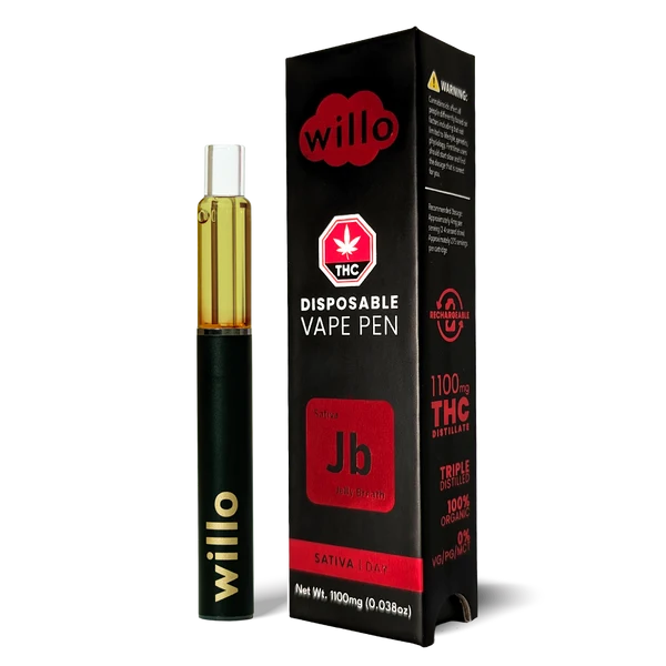 Willo 1100mg THC Disposable Vape Pen - Jelly Breath