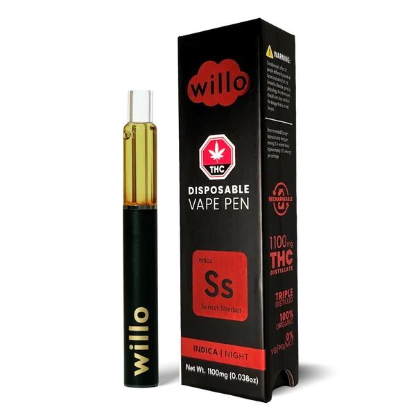 Willo 1100mg THC Disposable Vape Pen - Sunset Sherbet