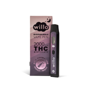 Willo 2000mg THC Disposable Vape Pen - PINK CHAMPAGNE