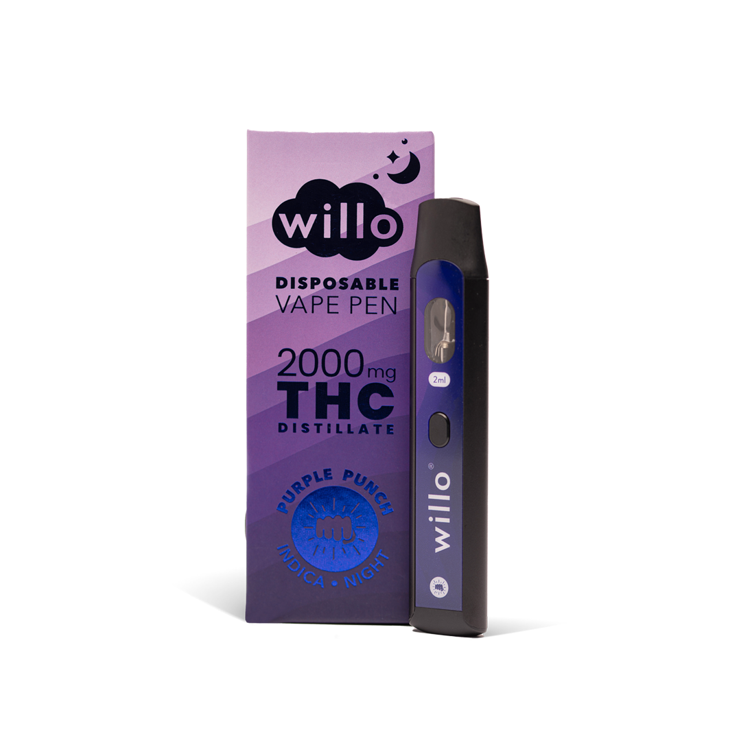 Willo 2000mg THC Disposable Vape Pen - PURPLE PUNCH