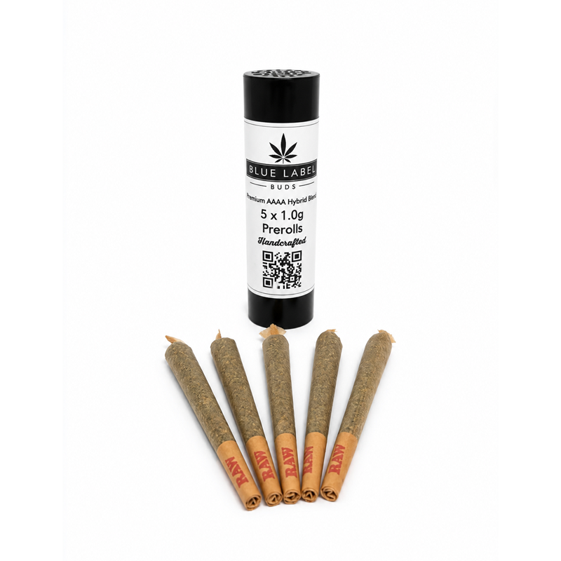 5 X 1.0g Premium AAAA Pre-roll Multi Tube by Blue Label Buds - Image 2